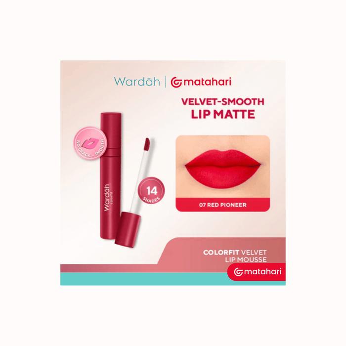 Gambar Wardah Colorfit Velvet Matte Lip Mousse 20 Rosy Bloom 4 g 120255466 dari Matahari Official undefined Tokopedia
