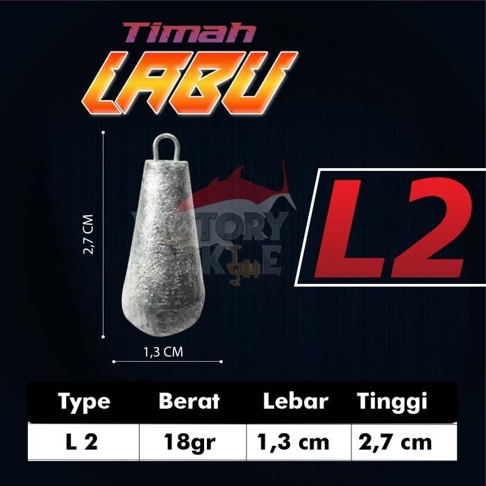 Gambar TIMAH PANCING DASARAN MODEL LABU PEMBERAT TIMBEL - L2 dari Victory Tackle Online undefined Tokopedia