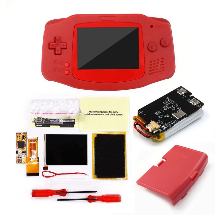 Jual Rechargeable V2 For GBA IPS Battery LCD Replacements PCB Mod