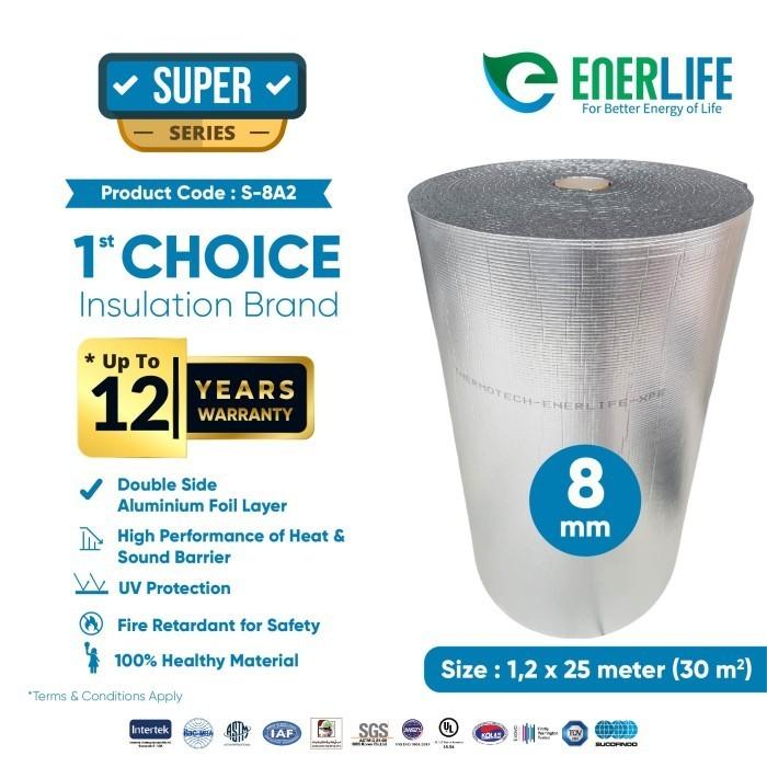 Gambar Peredam Panas Atap - Aluminium Thermal Foam 8mm Double EnerLife S-8A2 - Tanpa Aksesoris dari Enerlife Insulation undefined Tokopedia