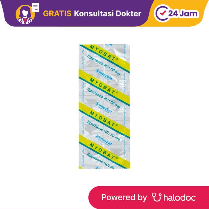 Gambar Myobat 50 mg 10 Tablet - Nyeri Otot - Halodoc dari Apotek Halomedika Kp Rambutan undefined Tokopedia