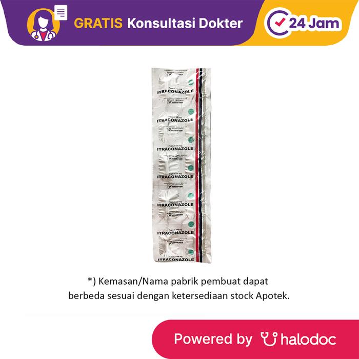 Gambar Itraconazole 100 mg 10 Kapsul - Obat Antijamur - Halodoc dari Apotek Halomedika Cicendo undefined Tokopedia