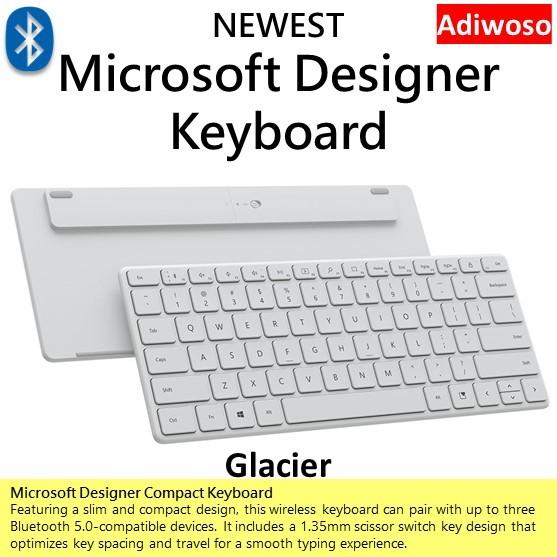 Gambar KEYBIRTH SHOP Microsoft Designer Compact Keyboard - Glacier dari KEYBIRTH SHOP undefined Tokopedia