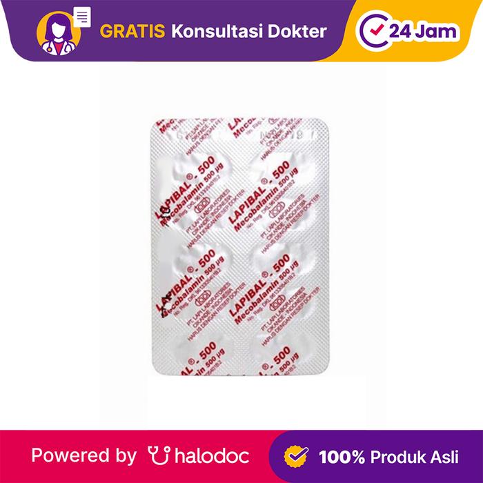 Gambar Lapibal 500 mcg 10 Kapsul - Neuropati Perifer - Halodoc dari Apotek Halomedika Tirta Raya Sidoarjo undefined Tokopedia