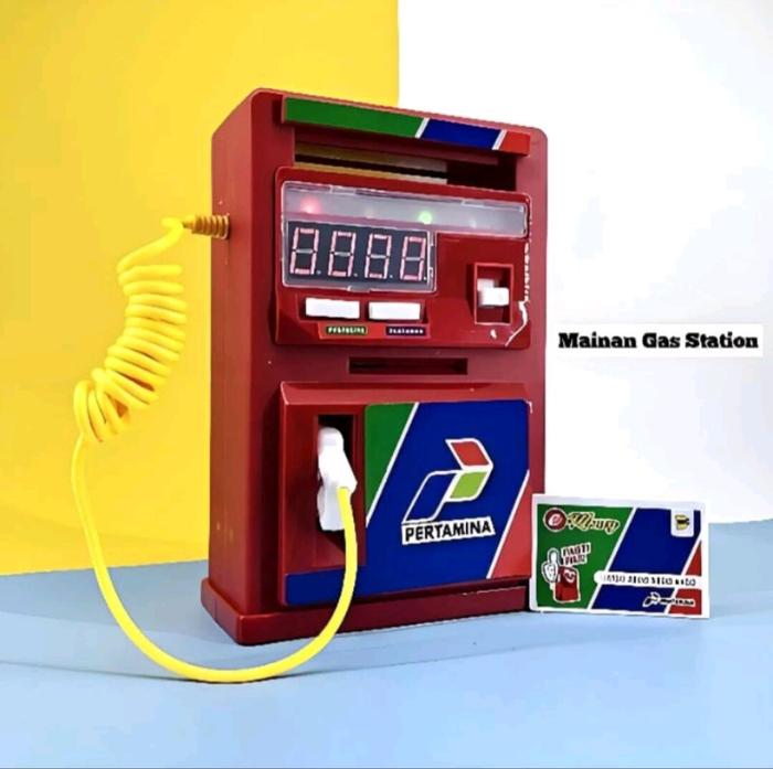 Gambar Mainan anak simulasi pom bensin SPBU Pertamina mini lucu bisa nyala lampu dan musik keren murah mainan pom bensin mini dari turiyah866778 undefined Tokopedia