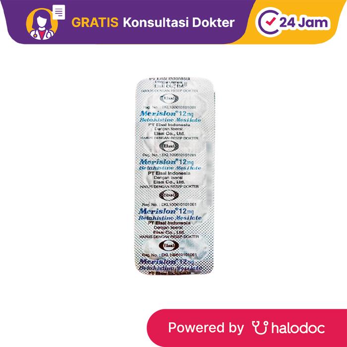 Gambar Merislon 12 mg 10 Tablet - Obat Pereda Demam & Nyeri - Halodoc dari Apotek TBS Bandung undefined Tokopedia