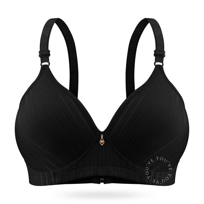 Gambar Bh Bra Jumbo Wanita Tanpa Kawat Cup C D Jumbo Motif Women Beha 100182 - Black, 46 dari BRAsports undefined Tokopedia