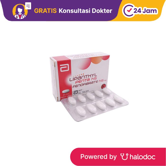 Gambar Lipanthyl Penta 145 10 Tablet - Obat Kolesterol - Halodoc dari Apotek Halomedika Cicendo undefined Tokopedia