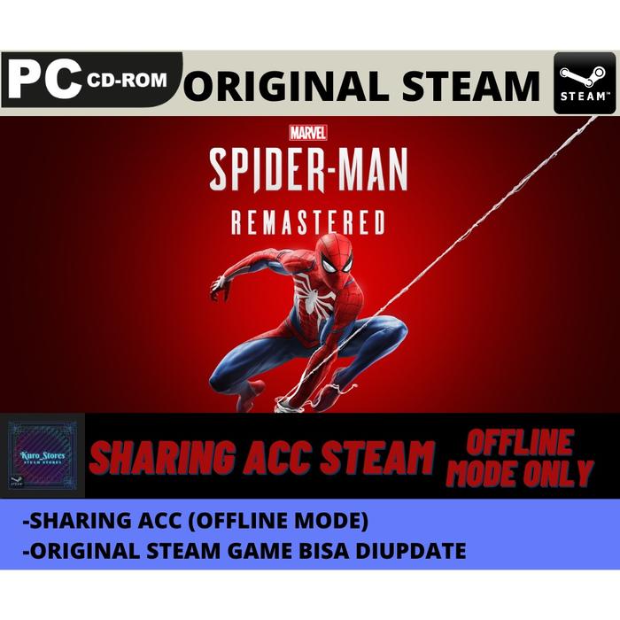 Jual Marvel'S Spiderman Remastered Steam Sharing Original Pc Game