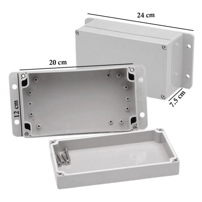 Gambar Duradus Listrik Kotak Panel Outdoor Box Terminal Kabel Junction ABS Waterproof Anti Air - 20x12x7.5 cm dari Towajo Store undefined Tokopedia
