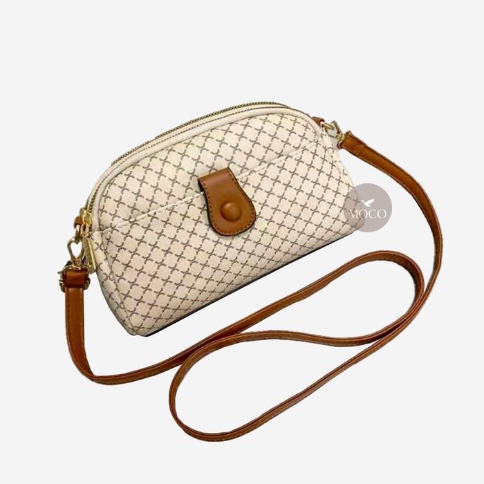 Gambar MOCO Fashion Tas Kecil Selempang Wanita Import Lucu Motif Elegan Cute Mini Vintage 2122M - MOCO Khaki dari MOCO Muda undefined Tokopedia