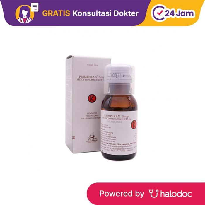 Gambar Primperan Sirup 50 ml - Obat Mual & Muntah - Halodoc dari Apotek Sobat Sulfat Malang undefined Tokopedia