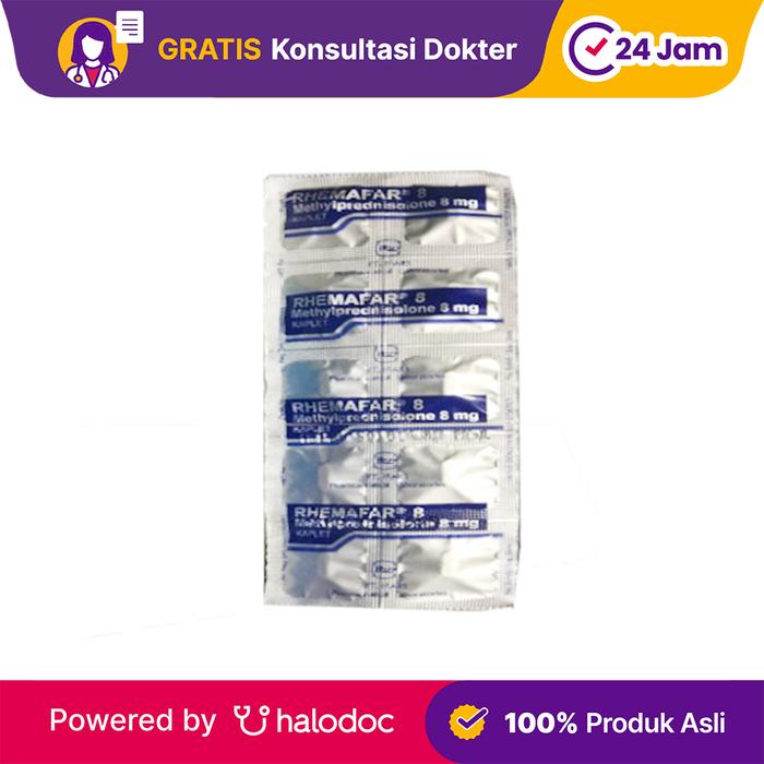 Gambar Rhemafar 8 mg 10 Tablet - Anti Inflamasi - Halodoc dari Apotek Halomedika Tirta Raya Sidoarjo undefined Tokopedia