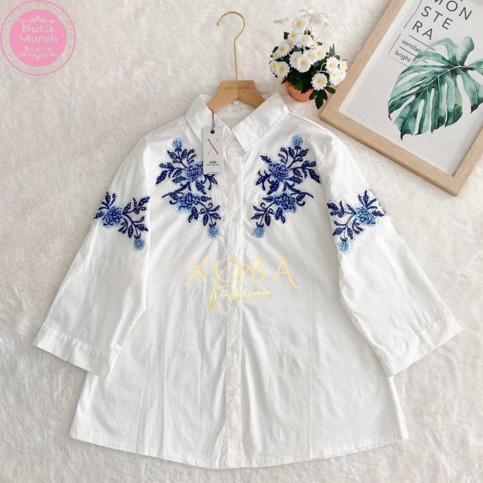 Gambar Xoba Fashion 3506 Atasan Wanita LD 100 CM dan LD 120 CM Blus Katun 2 Motif J1240.1228 Baju Panjang - MOTIF 1 dari XOBA FASHION undefined Tokopedia