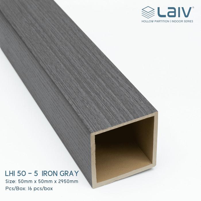 Gambar LAIV Partisi Hollow Indoor PVC Sekat Ruangan WPC Wood Tiang Kisi-Kisi Partisi Plafon Pembatas 290cm - LHI50-5 dari 24ers Store Intr undefined Tokopedia