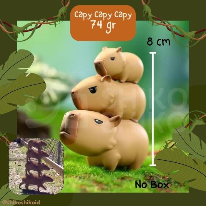 Gambar FGCcpy Figure Chibi Kapibara Capy Capybara Funny Pose dengan Hewan Lain - Capy Capy Capy dari Shikoshiko undefined Tokopedia