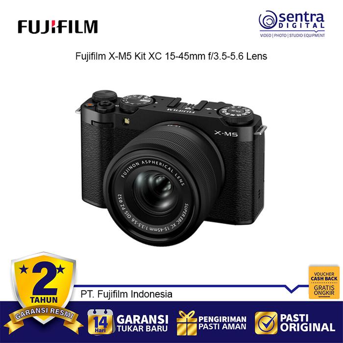 Gambar Fujifilm X-M5 Kit with XC 15-45mm Lens Mirrorless Camera XM5 - Black dari Sentra Digital undefined Tokopedia
