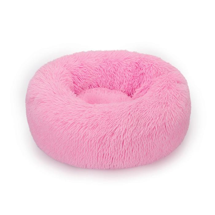 Gambar Donut Dog Bed Plush Basket Pets Accessories Round Pet Small Fluffy Medium Cushion Sofa Washable Warm Large Dogs Beds Mat Puppy - Bright pink, 80cm dari lianawattiarwatis undefined Tokopedia