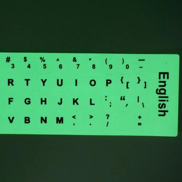 Gambar Stiker Keyboard Laptop Glow In The Dark Korea Arab English - English dari gestacom undefined Tokopedia