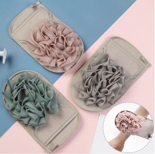 Gambar T5 Sponge Bath Scrub Bath Towel Alat Membantu Menggosok Badan - Abu-abu dari mallyaxi undefined Tokopedia