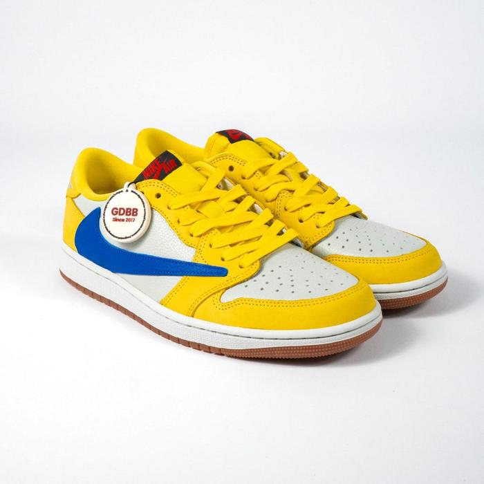 Gambar Sepatu Air Jordan 1 Low OG x Travis Scott Canary Yellow Authentic - 45 dari Gudang Bubu undefined Tokopedia