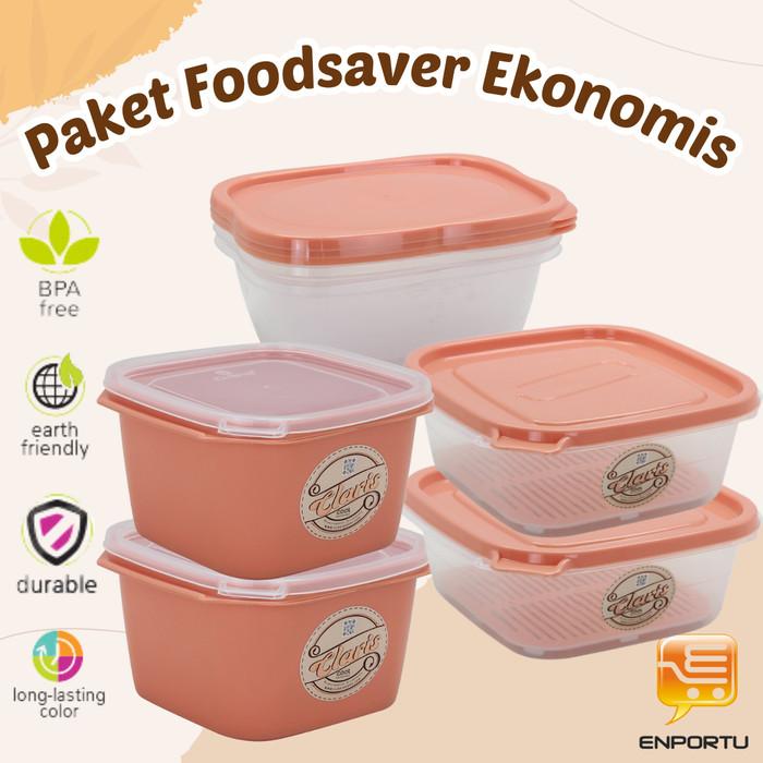 Gambar Claris Paket Foodsaver Ekonomis Multi Colors Terbaru - Peach dari haninjayastore undefined Tokopedia