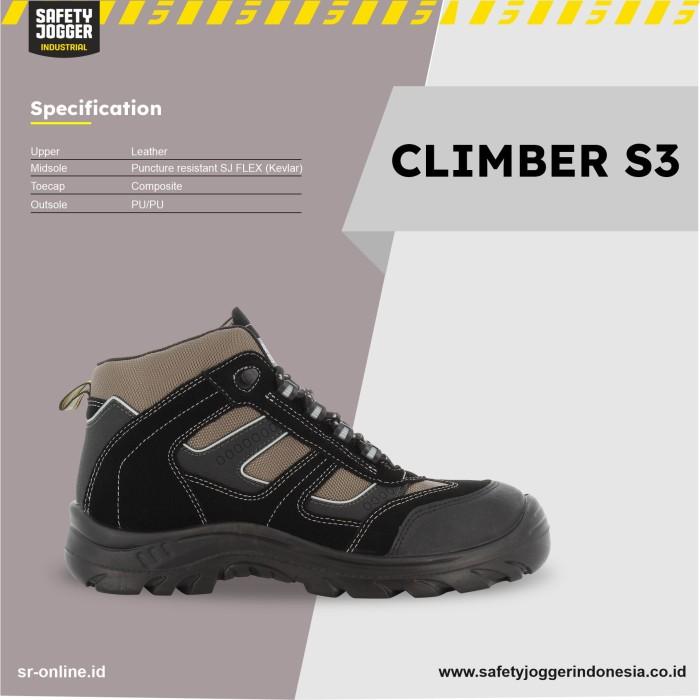Gambar Sepatu Safety Safety Jogger Climber S3 MURAH - Hitam, 40 dari KerjaAman undefined Tokopedia