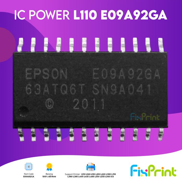 Gambar Paket SET IC Power Mainboard Board E09A92GA IC TR A2222 + C6144 Transistor Compatible for Printer EcoTank L110 L120 L210 L220 L300 L310 L350 L355 L360 L365 L380 L385 L405 L455 L485 L550 L555 L565 Ready to use Garansi New - IC Power Only dari FixPrint Indonesia Kota Administrasi Jakarta Pusat Tokopedia