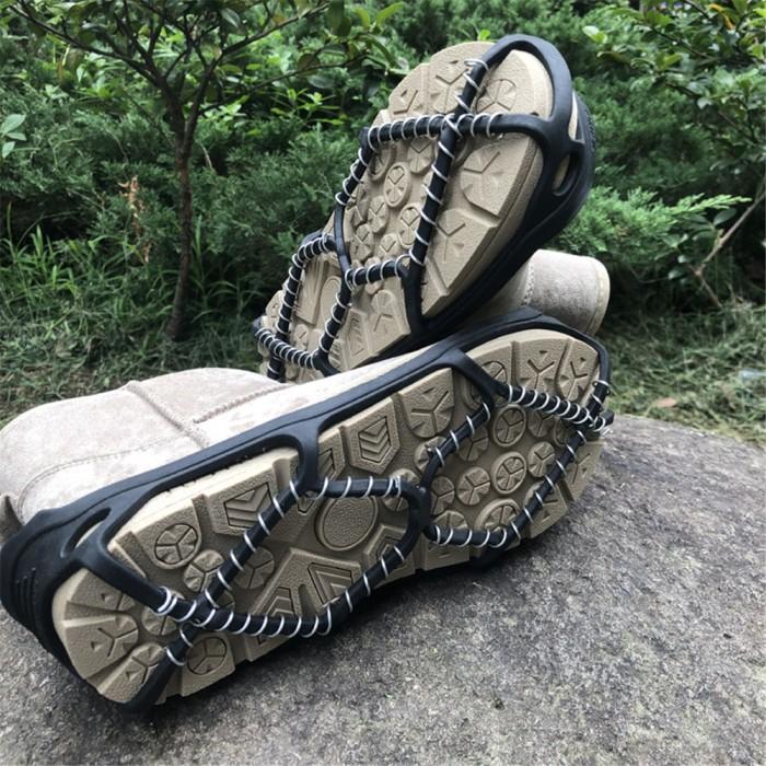 Outdoor Ice Grips Cleats Crampons Winter Climbing Ice Crampons Anti-skid  Snow Ice Climbing Shoe Spikes Anti Slip Shoes Cover
