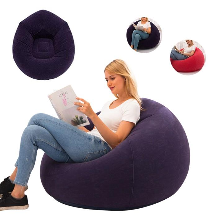 Jual Large Inflatable Sofa Chair Bean Bag Flocking Pvc Garden