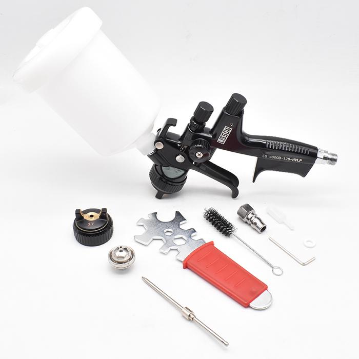 Gambar HVLP High Quality 4000B Spray Gun 1.3/1.7MM Nozzle 600mm Tank Airbrush Spray Paint Air Cap Sprayer Paint Tools for Cars - 1.3 GUN 1.7MM dari ivonirastaaa undefined Tokopedia
