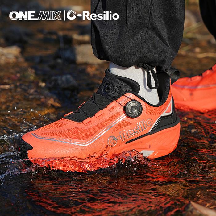 Jual ONEMIX Outdoor Running Sneakers Men Elastic Trail Shoes