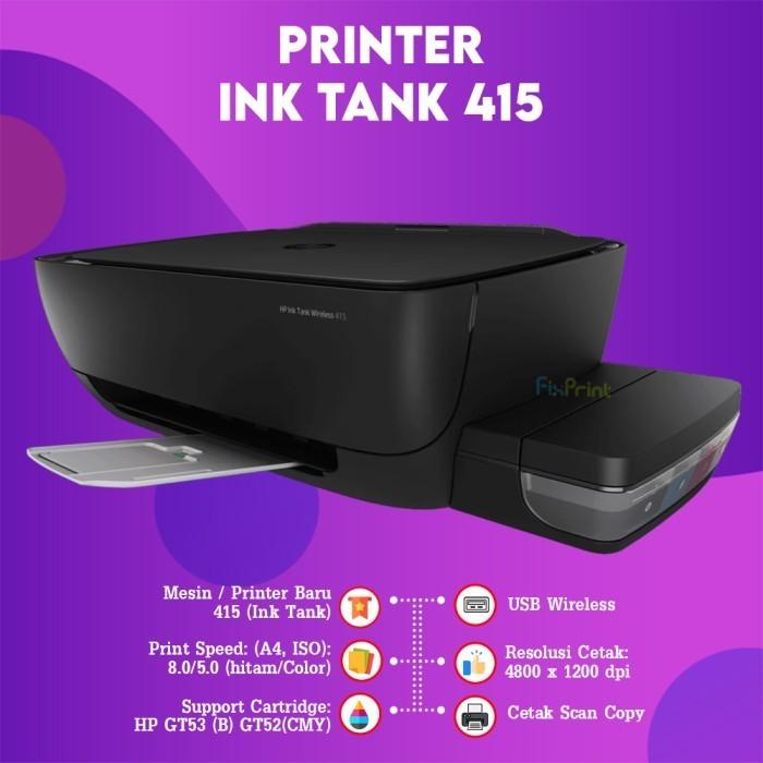 Gambar Printer HP Ink Tank 415 All In One WIFI Smart Tank 520 Print Scan Copy Multifungsi A4 Bergaransi Resmi - 415 AIO dari FixPrint Indonesia undefined Tokopedia
