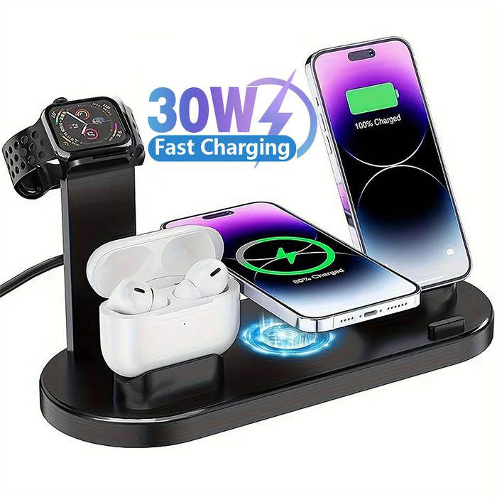 Jual 30W in Wireless Charger Stand Pad For iPhone 14 13 12 11