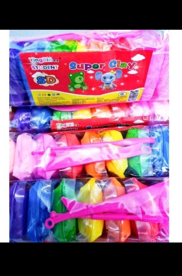 Gambar grosir mainan klay clay slem bantal slime 1 pak isi 12 pcs dari kirana qw undefined Tokopedia