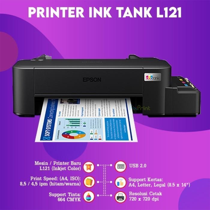 Gambar Printer Epson EcoTank L3211 L3210 L121 A4 New Original Ink Tank L3211 L3210 - L121 Print Only dari FixPrint Indonesia undefined Tokopedia