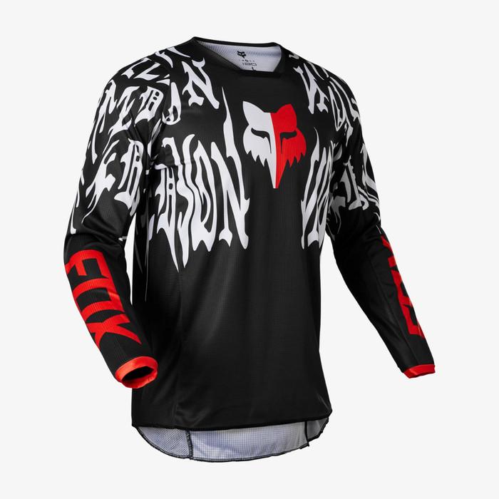 Gambar FOX Racing 180 Peril Jersey MX Motocross Apparel Dirt Bike Entry Level [Black/Red] - M dari MIDS Motor undefined Tokopedia