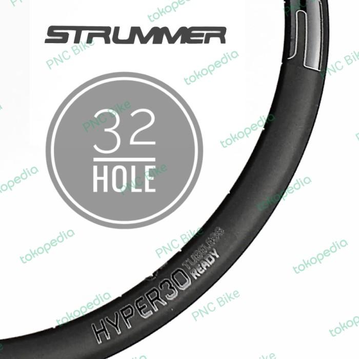 Gambar Rims 700c Disc Road Gravel 20 / 24 / 28 / 32 Hole Strummer Hyper - 32 HOLE dari pedalayaa undefined Tokopedia