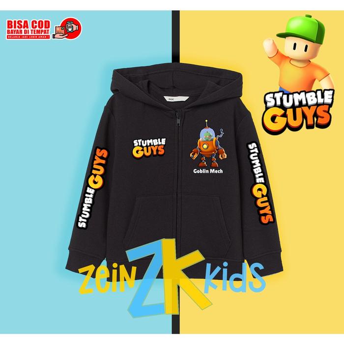 Gambar BARU Hoodie Anak Stumble Guys Skin Spesial Goblin Mech / Sweater Anak Skin Stumble Guys BISA TAMBAH NAMA - Hitam, M dari marmina fash undefined Tokopedia