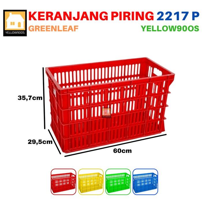 Gambar Keranjang Industri Container Rak Piring 10 Inch 2217 P Green Leaf - Merah dari Yellow90 OnlineShop undefined 4 Tokopedia