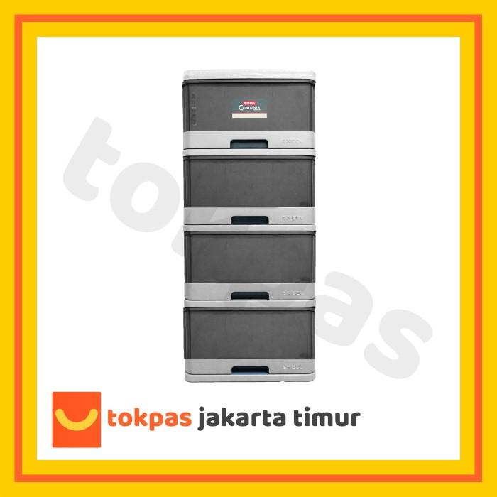 Gambar Lemari Laci Plastik Lion Star Susun 4 Excel Container M 4 XC 9 Kabinet - Abu-abu dari Gloriaaa Shop undefined Tokopedia