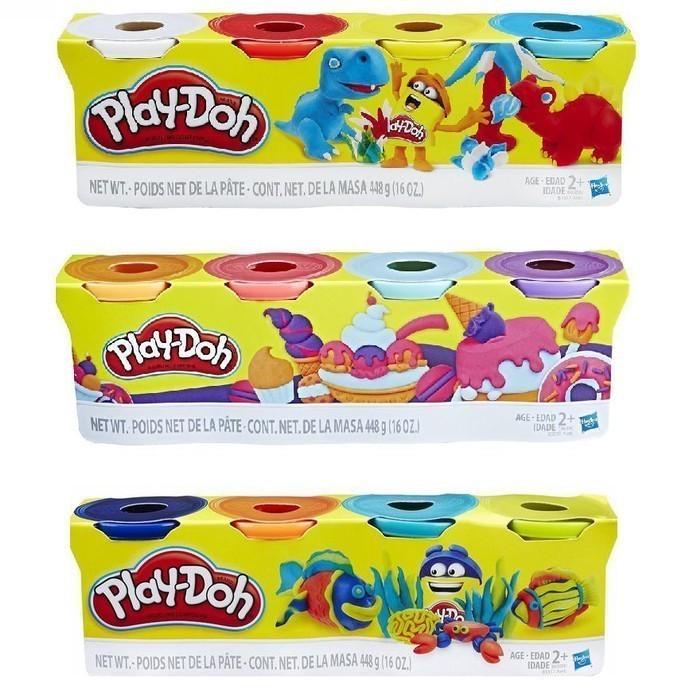 Gambar Playdoh Refill Large Set isi 4 Warna 448gr Play-Doh Original - WhteRedYlowTurq dari CHOEYSTORE undefined Tokopedia