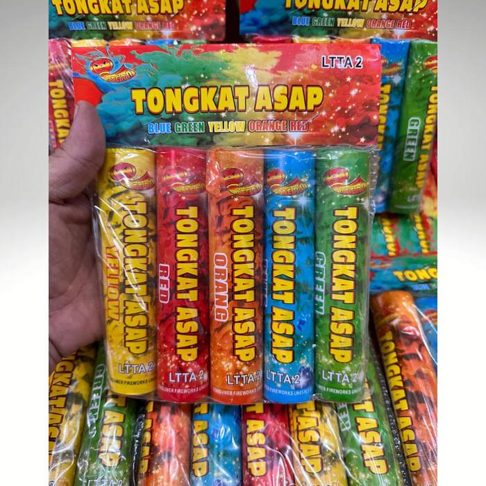 Gambar Smoke Bomb Tongkat Pipa Asap Supporter Smoke 60 Detik Warna Warni Khusus Putih 1 Pak 5 Batang Original Import - Warna Warni, Tongkat Asap LT dari Mega Store Express undefined Tokopedia