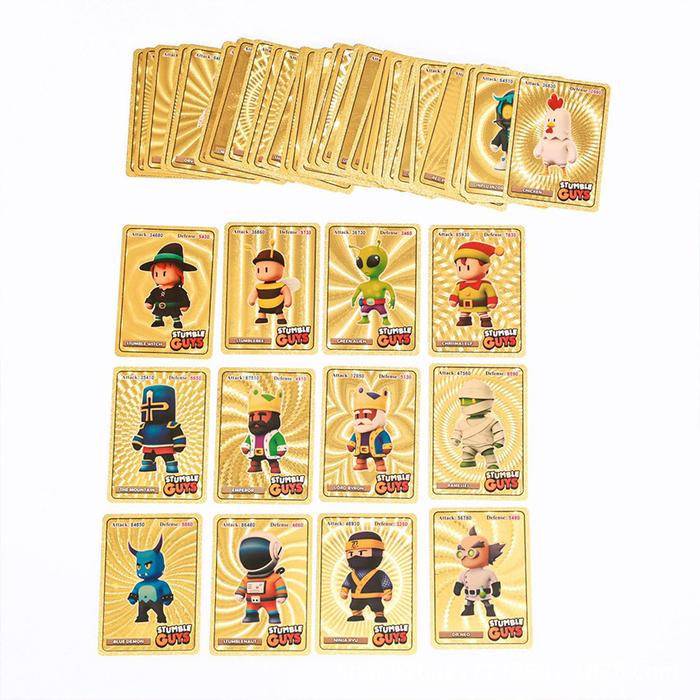 Gambar 55Pcs Kartu Mainan Stumble Guys Emas Bahan Metal Untuk Koleksi Anak Kartu Foil Emas Stumble Guy Gold Card Stumble Guy dari CoozyCasa undefined Tokopedia