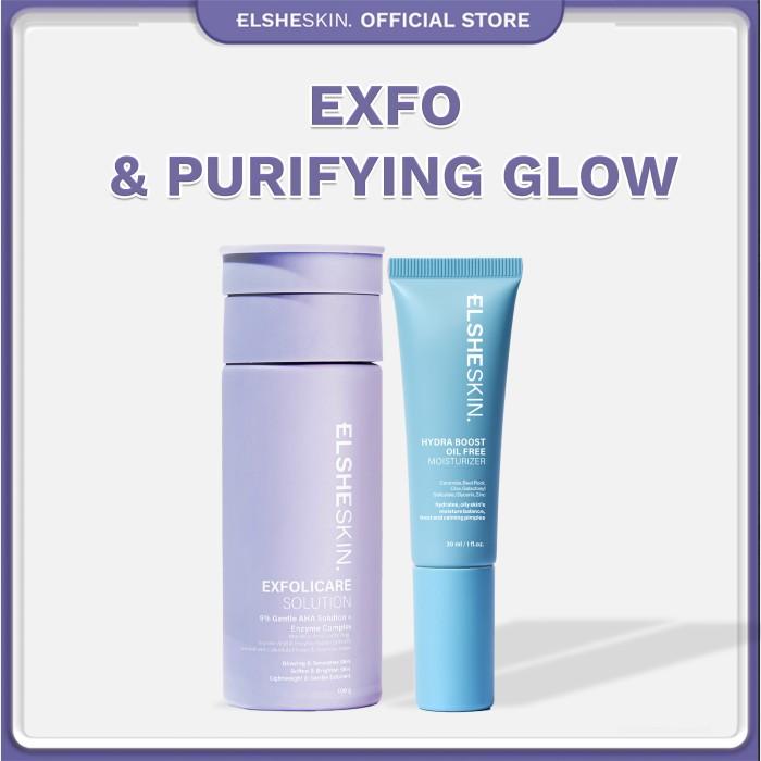 Gambar [BUNDLE EXFOLIATING DISC s/d 35%] Elsheskin 2 pcs Skincare Toner, Serum, Moisturizer - Exfoliating, Brightening, Meremajakan, Calming, Radiant - Mencerahkan, Samarkan Flek Hitam Bekas Jerawat, Menenangkan Kulit Iritasi (Glowing, Glass-Skin, Skin Barrier - ExfoPurify dari Kinarabe ID undefined Tokopedia