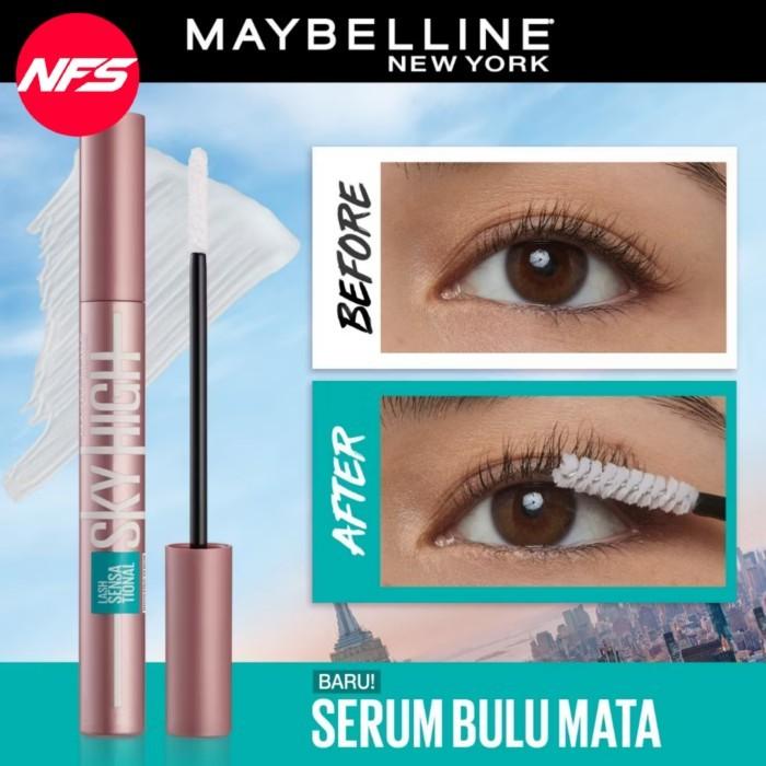 Gambar G0pr. MAYBELLINE Mascara-Lash Sensational/The Falsies-Sky High-Boosting Serum/Cosmic/Firework Fire Work/Lash Lift/Push Up Drama/Volum Express-Hypercurl/Colossal/Magnum Big Shot-Black-Maskara-Eyelash-Volume-Hyper Curl-Waterproof/Easy Wash - SKY HIGH SERUM dari kasminemkain undefined Tokopedia
