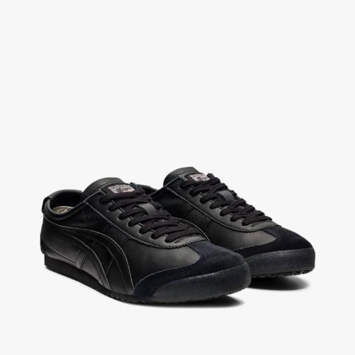 Gambar New !! ONITSUKA TIGER Mexico 66 (Original) 100℅ Leather Sneakers - Black Ready Kak - 4.5 dari OKTOBER ID undefined Tokopedia