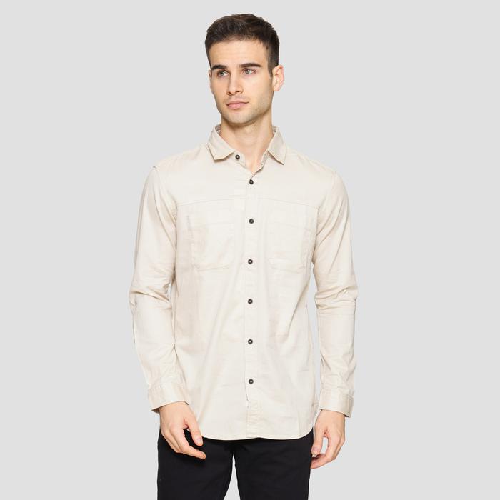 Gambar Lois Double Pocket Kemeja Lengan Panjang Pria 119211845 - Cream, XL dari Matahari Official undefined Tokopedia