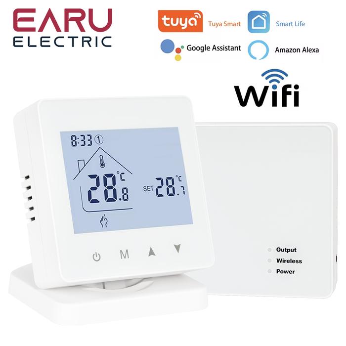 Jual Smart RF Wireless Room Thermostat For Gas Boiler Heating