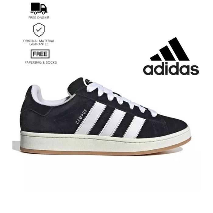 New Adidas Campus 00 Core Black White Mens Sneakers Shoes Ready Kak